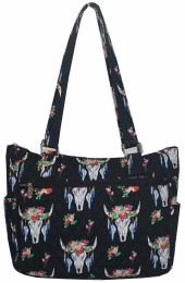 Small Quilted Tote Bag-BUG594/BK